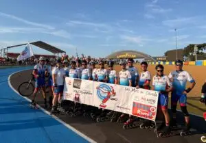 Équipe du Roller Club Rumillien aux 24H du Mans Roller